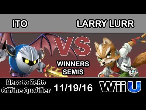 Hero to ZeRo - Ito (Meta Knight) Vs. eLevate | Larry Lurr (Fox) Winners Semis - Smash Wii U