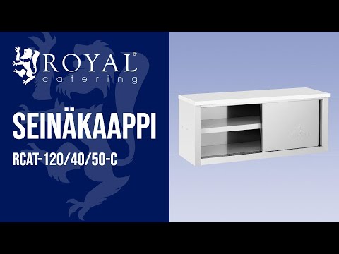 video - Seinäkaappi - 1200 x 400 x 500 mm - 65 kg kuormitettavuus tasoa kohden - Royal Catering