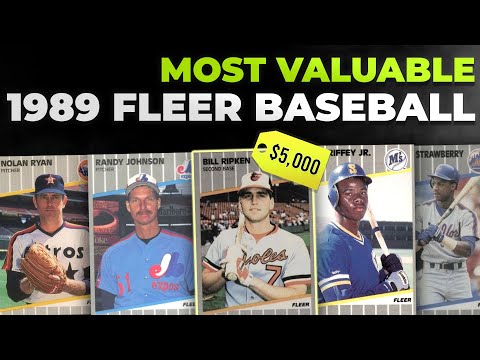 1989 Fleer Baseball Cards Most Valuable