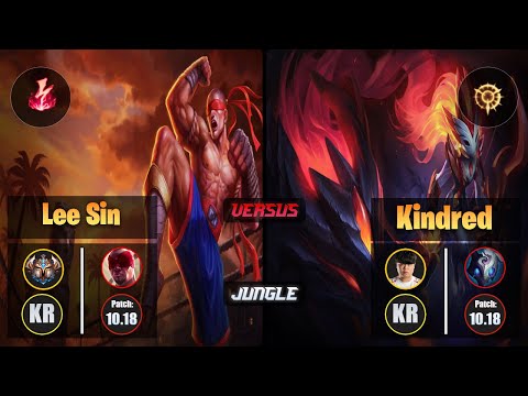 Challenger LEE SIN [Electrocute] (Jungle) VS Clid KINDRED - Challenger KR Patch 10.18