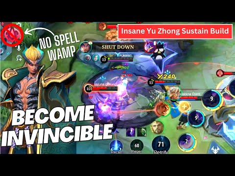 Insane Yu Zhong Sustain Build  -  How to Become Invincible in Mobile Legends