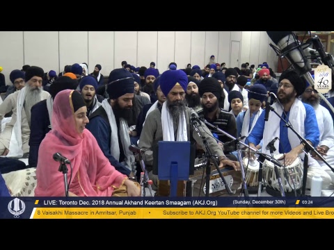 Live: Annual Akhand Keertan Smaagam, Toronto (Dec. 23-30, 2018)
