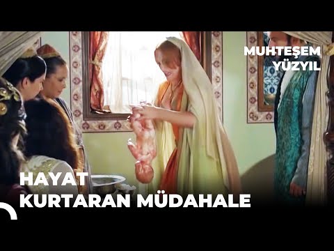 Hatice Sultan'ın Bebeğini Hürrem Kurtarıyor - Muhteşem Yüzyıl 28. Bölüm