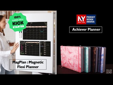 Best of Kickstarter 💡 MagPlan Magnetic Whiteboard Planner & Achiever Planner