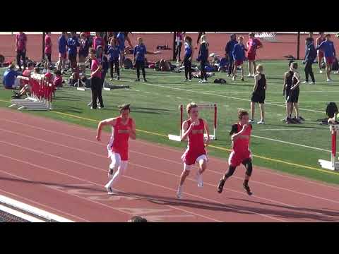 FSB 100m Heat 5 vs Troy 3-14-18 - Los Alamitos Boys
