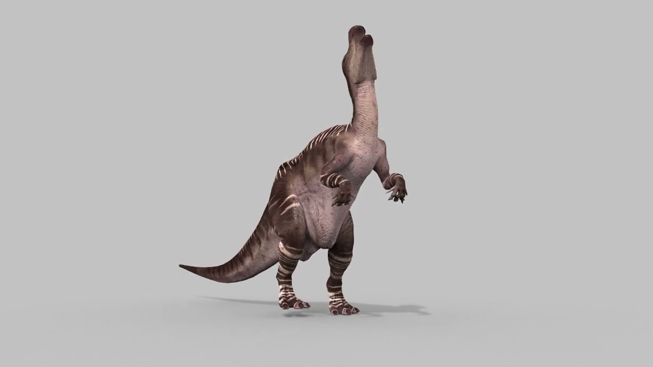 Iguanodon Lives 8K - 3d animated model 3D Model