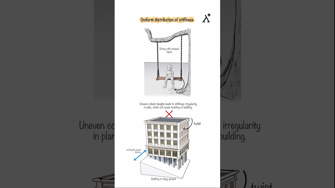 Why Uneven Column Heights Can Twist Your Building During Earthquakes 🏗️🌍