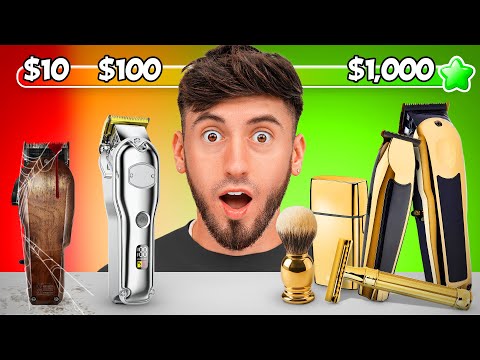 $10 vs $100 vs $1,000 Barber Kit!