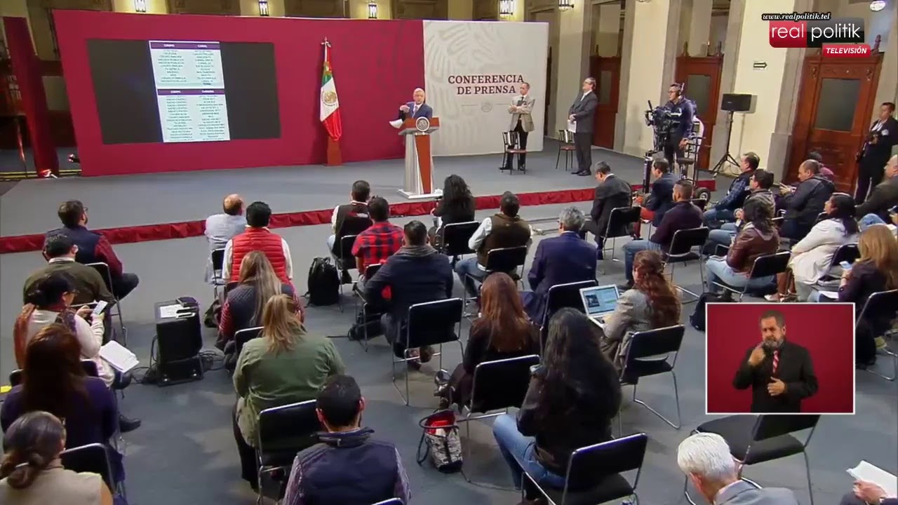 México: Conferencia de prensa del presidente Andrés Manuel López Obrador