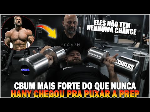 CBUM RESPONDE RAMON E ZANCA COM SUPINO COM 150LBS | HANY RAMBOD CHEGOU PARA REFORÇAR A PREPARAÇÃO