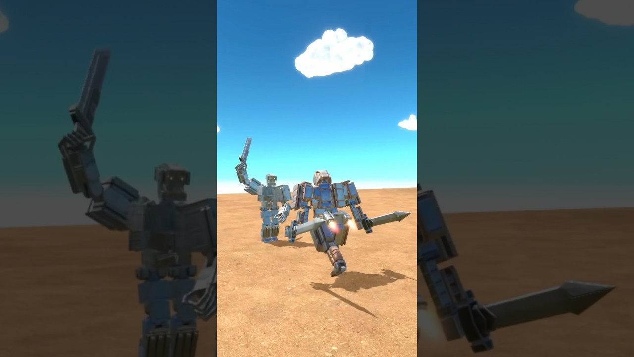 Dual-wielding robot! - Age Of Warbots #shorts