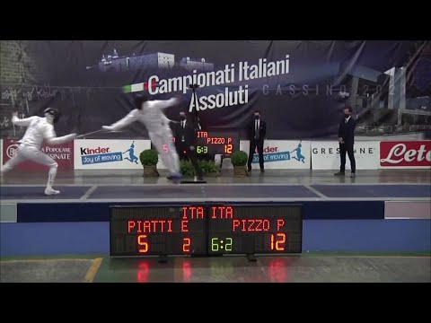 Epee Fencing - Strategies - Balestra and Fly away! | Piatti E vs Pizzo P