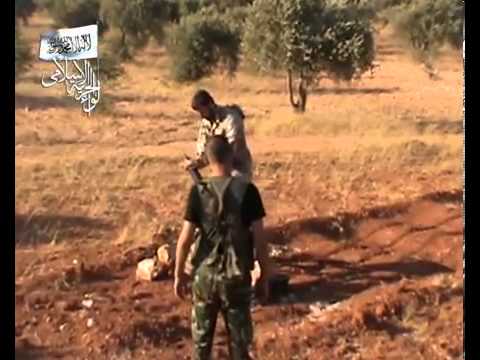 استهداف  قوات النظام بقذائف الهاون من قبل لواء الحرية الإسلامي في معمل القرميد في محافظة إدلب