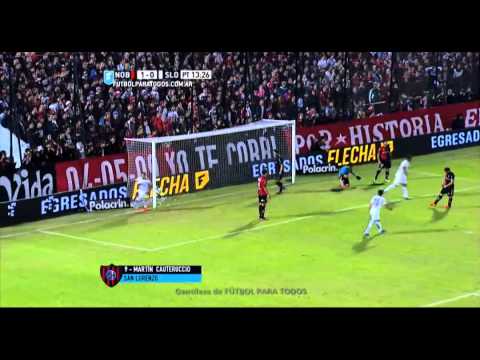 Gol de Cauteruccio. Newell's 1 - San Lorenzo 1. Fecha 12. Primera División 2015