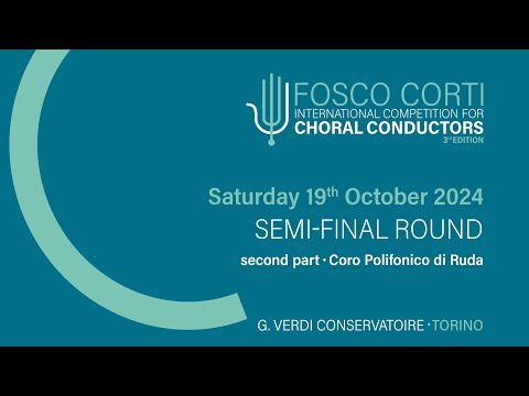 Fosco Corti international competition for choral conductors, Saturday 19.10.2024