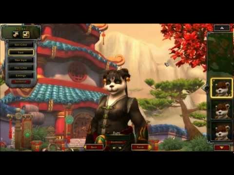 WoW: Mists of Pandaria (Beta)  - Character Creation - Male/Female Pandaren