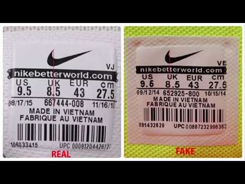 [CHECKgiày] KING SHOES - Hướng dẫn cách phân biệt TEM giày Nike Real (thật) và Fake (giả)