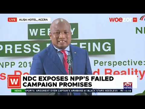 Election 2020: NDC scrutinizes NPP’s 2016 manifesto – Election Brief 2020 on JoyNews (15-6-20)