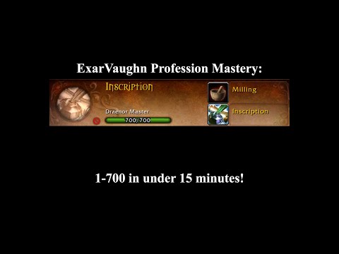 World of Warcraft Inscription Mastery, Best profession Leveling Guide / Tutorial