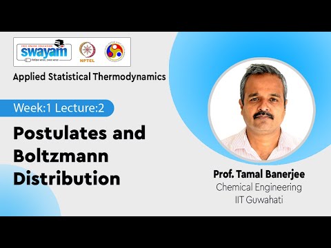 Applied Statistical Thermodynamics Introduction Video