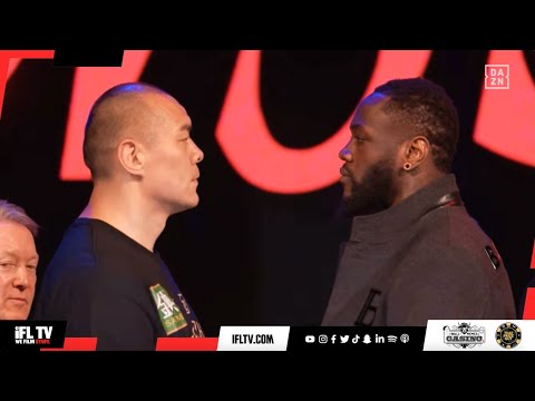 EXPLOSIVE FIGHT! - ZHILEI ZHANG vs DEONTAY WILDER FIRST FACE-OFF AHEAD OF THEIR 5 v 5 CLASH