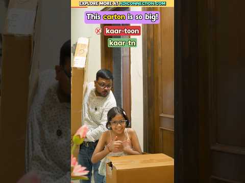 Adi Corrects Daddy's English Mistakes 😲 | Learn Correct Pronunciation, Adi Connection #shorts