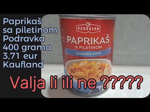 Gotova jela - Paprikaš s piletinom  Podravka - konzerva koju morate probat