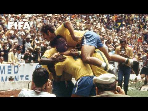 Pelé e a Seleção Brasileira na final da Copa do Mundo de 1970