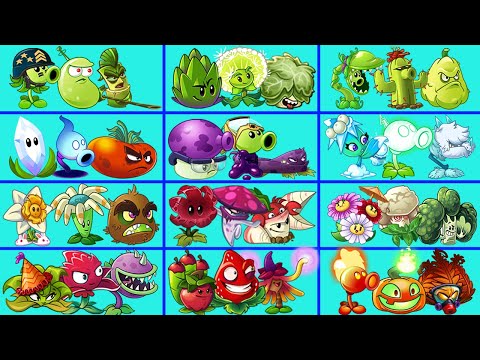 Tournament 03 Team GREEN Vs 12 Team Plant  - Which Team Will Win?    PvZ 2 Team Plants