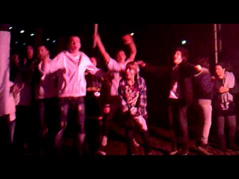 VEF Riga Supporters After the game with Liepājas Lauvas