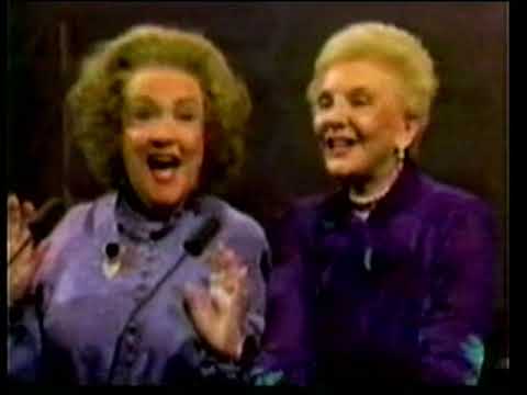 A rare  duet from Ethel Merman and Mary Martin 1982 (Over Easy)