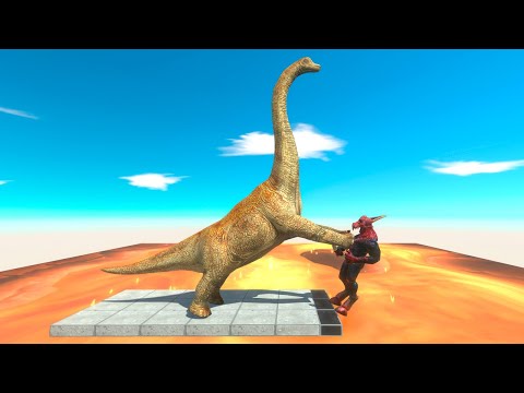 50 Tons Pushes Into Lava - Animal Revolt Battle Simulator