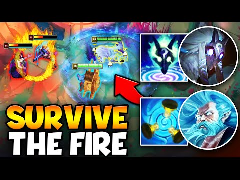 We found a comp that SURVIVES the fire and wins for Free (THIS STRAEGY IS UNFAIR)