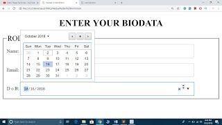 HTML5 Date Type Explained | HTML DatePicker  |  Set Date In HTML5 | HTML Date Input