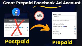 How to creat prepaid ad account in facebook ads? Manual Ad account