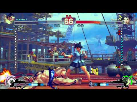SSF4 Rank Match  terrychk (HO)  vs  BIGDANMUL (MK)