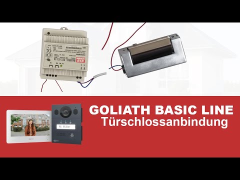 GOLIATH BASIC LINE 2-Draht BUS Türsprechanlage - Türschloss Anbindung 🚪🔑