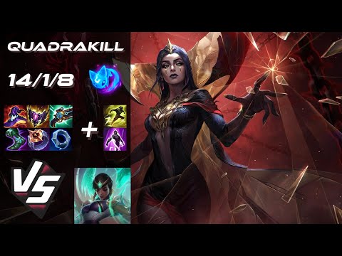 MID LeBlanc vs Karma [QUADRAKILL] - NA Grandmaster Patch 25.S2.5