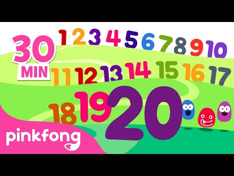 Contando del 1 al 20 y más canciones de números para niños | Pinkfong Canciones Infantiles