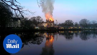 Shocking footage of fire at five-star Loch Lomond hotel - Daily Mail
