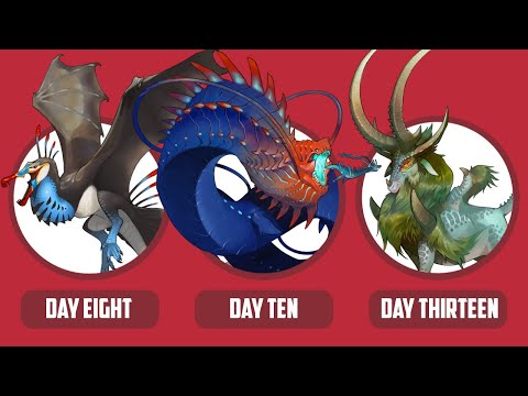 Drawing Dragons Everyday for a Month - Week Two (Smaugust 2025)