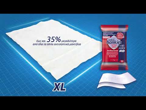 WET HANKIES | Αντιβακτηριδιακά Μαντηλάκια Λεμόνι XL 4x15 Τεμάχια