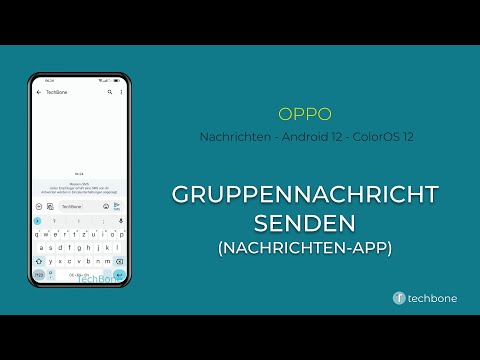Gruppennachricht senden (Nachrichten-App) - Oppo [Android 12 - ColorOS 12]