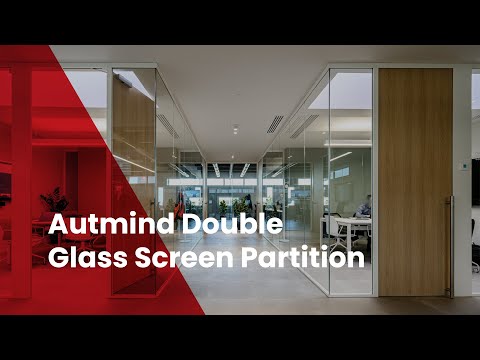 Autmind Double Glass Screen Partition | Alumit