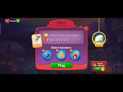 Fishdom Level 384 Hard Level, Finally Clearr..💪🏻