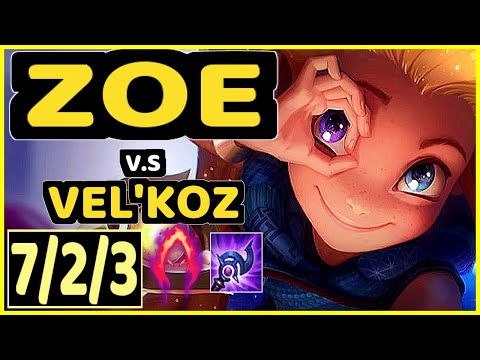 NISQY (ZOE) vs VEL'KOZ - 7/2/3 KDA MID CHALLENGER GAMEPLAY - EUW