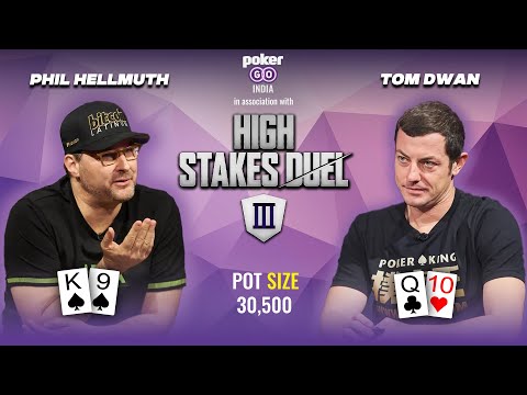 Phil Hellmuth Vs Tom Dwan | Pot Size 30500
