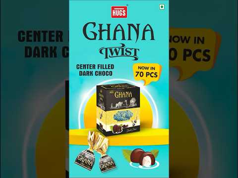 Unboxing Hugs Ghana Twist Center-filled Dark Chocolates Box | Chocolate Review #shorts