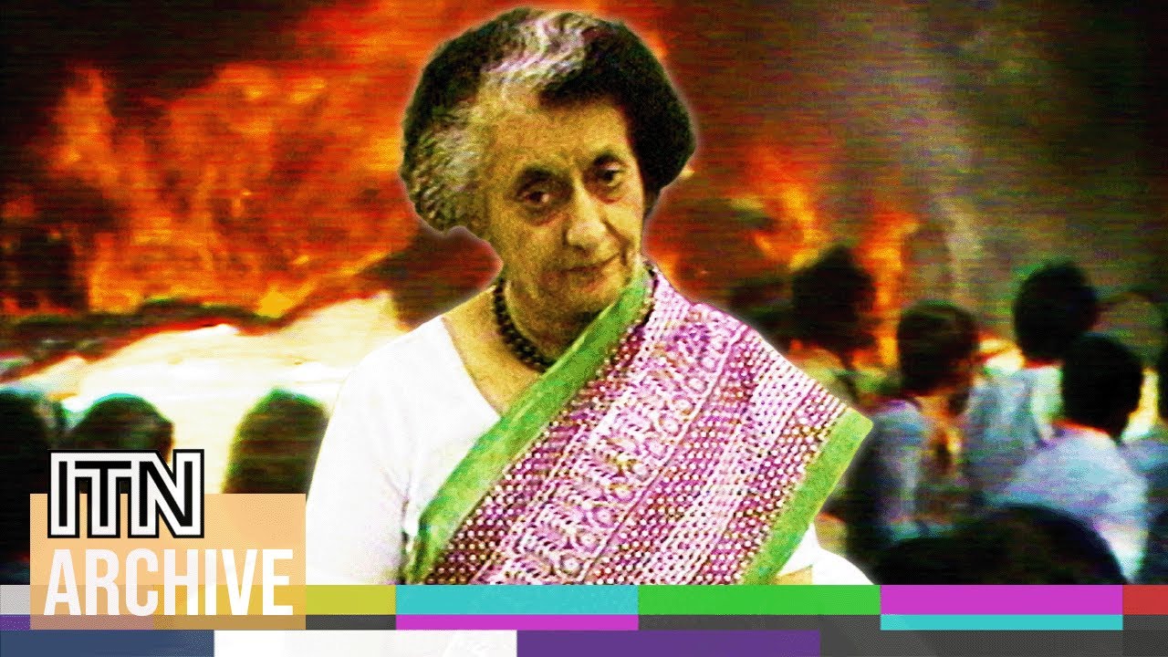 Indira Gandhi Assassination - Dramatic News Footage Captures India's Year of Unrest (1984)