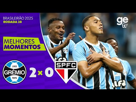 Gols e lances de Grêmio x São Paulo